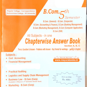 1. B.Com 5th General Sem Chapterwise Book